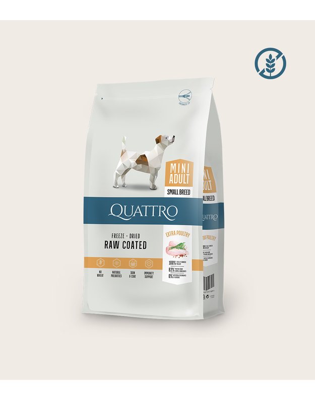 QUATTRO Mini Adult su paukštiena 7kg