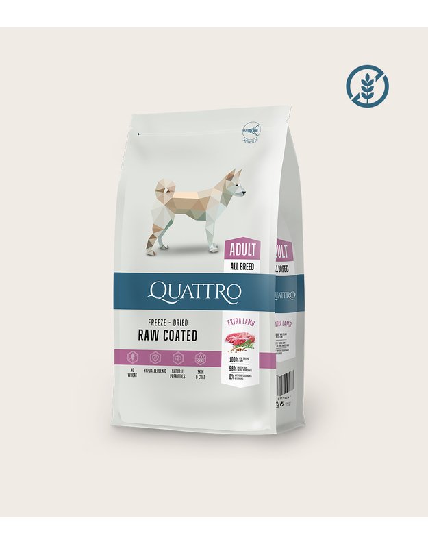 QUATTRO Extra Lamb su ėriena  12kg