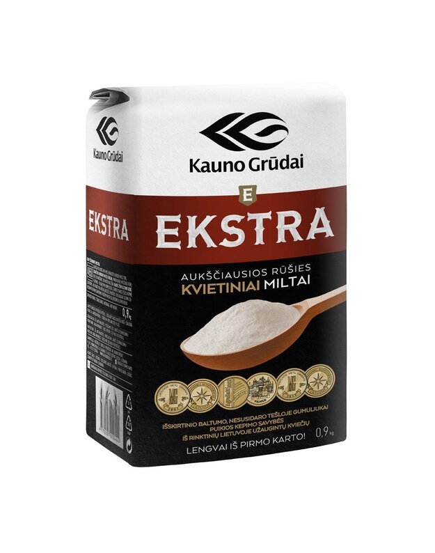 0,9 kg x 10 vnt. Aukščiausios rūšies kvietinių miltų 405D 